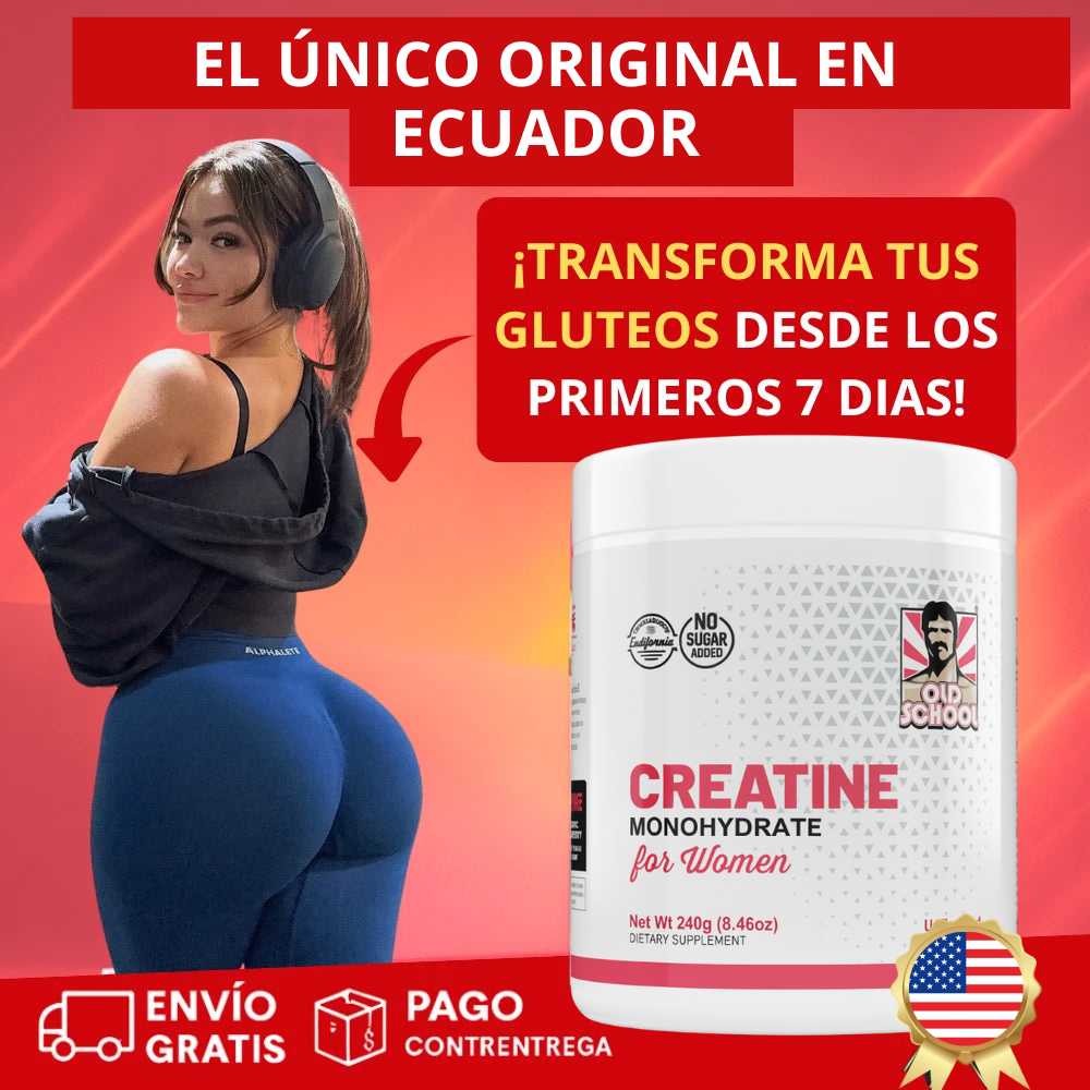 Creatina Monohidrata Crece Glúteos - 240Gr